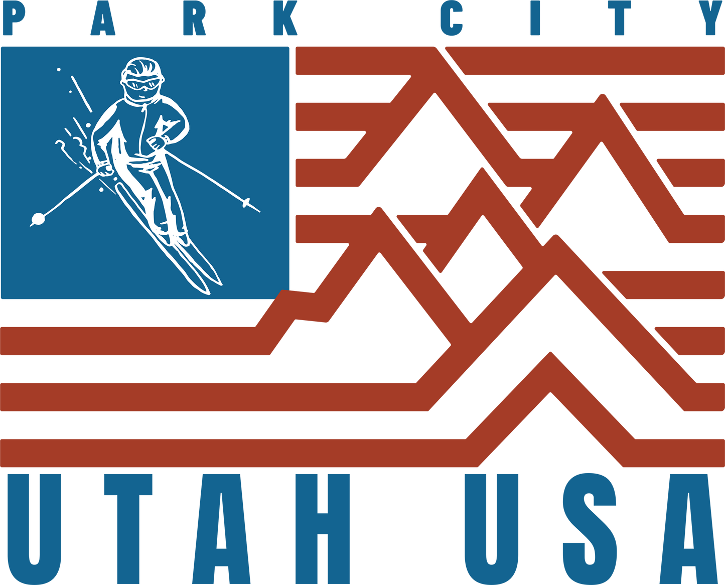 PARK CITY SKIER FLAG
