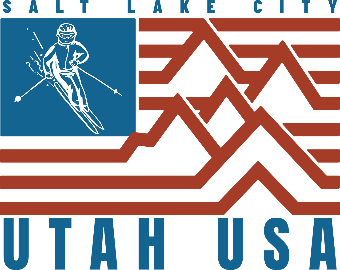 SALT LAKE SKIER FLAG