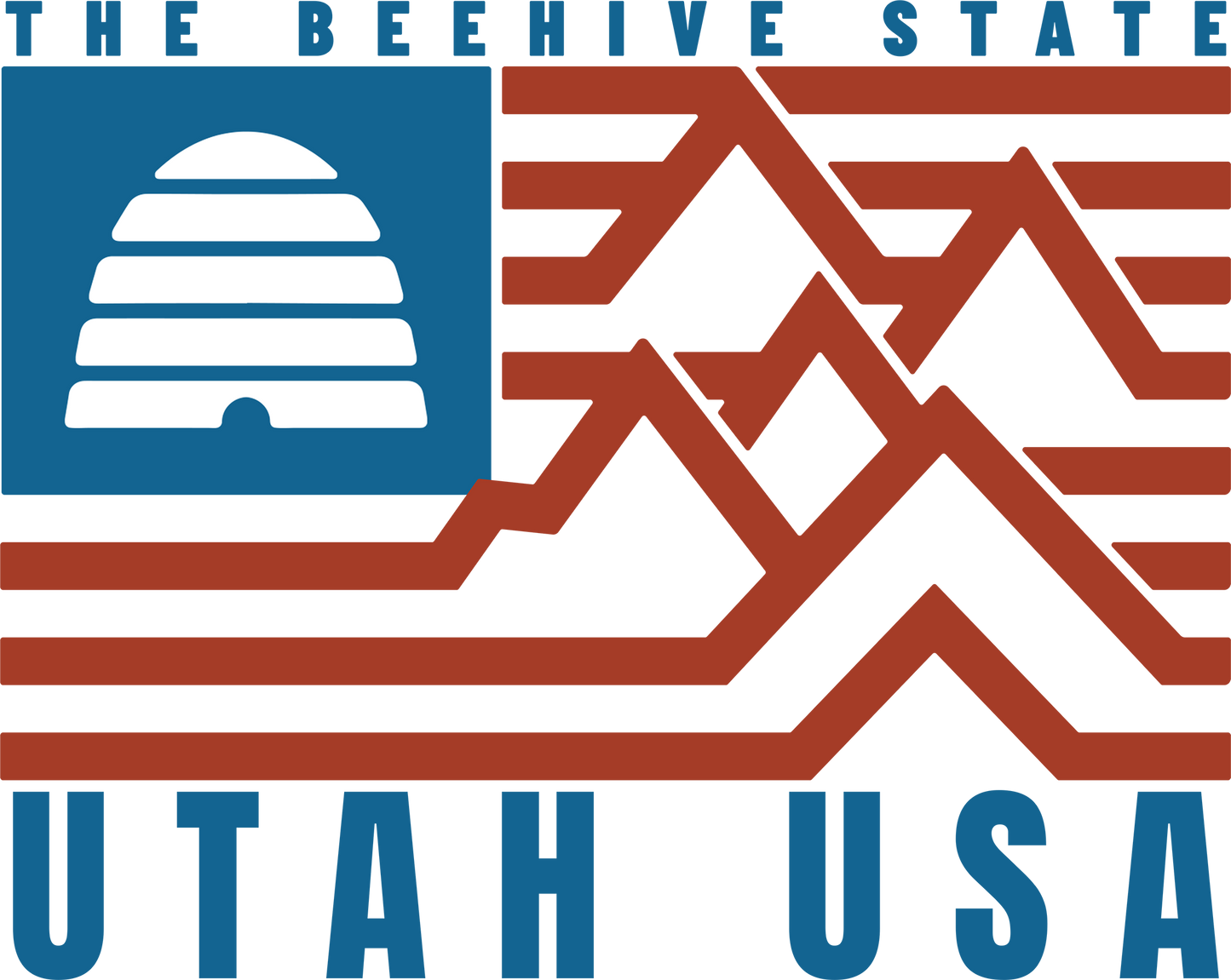 UTAH BEEHIVE FLAG