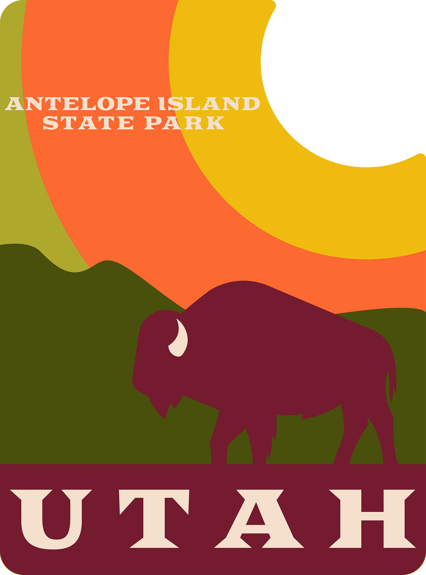 UTAH ANTELOPE ISLAND BISON FALL