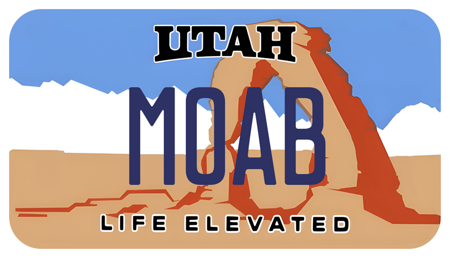 UTAH MOAB PLATE