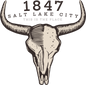 SALT LAKE 1847 BISON SKULL