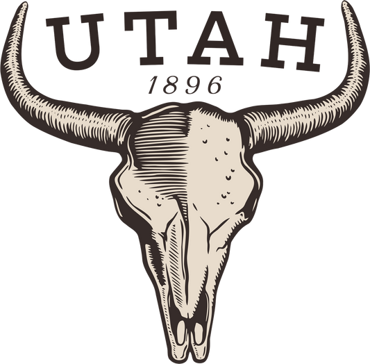 UTAH 1896 BISON SKULL