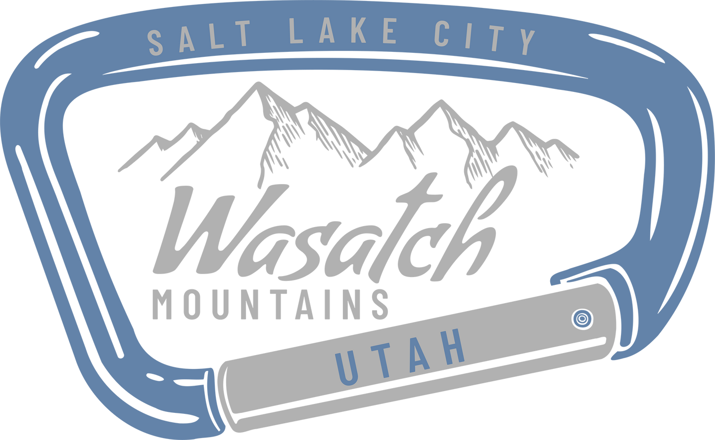 WASATCH CARABINER BLUE/GRAY