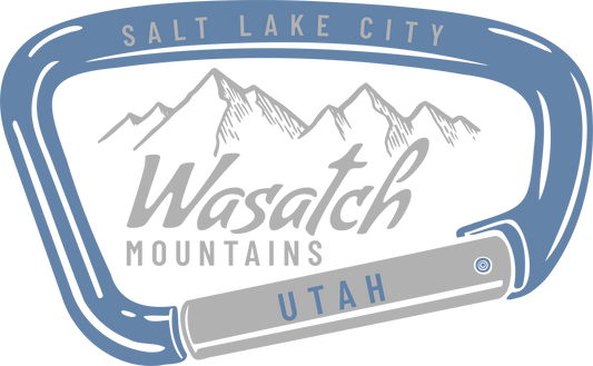 WASATCH CARABINER BLUE/GRAY