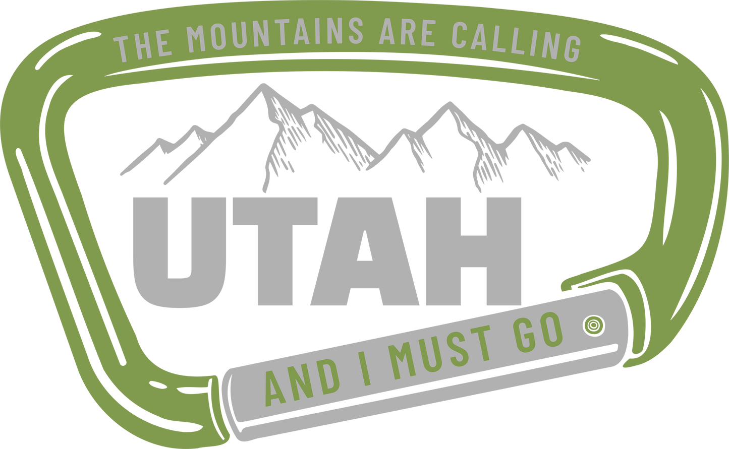 UTAH CARABINER GREEN/GRAY