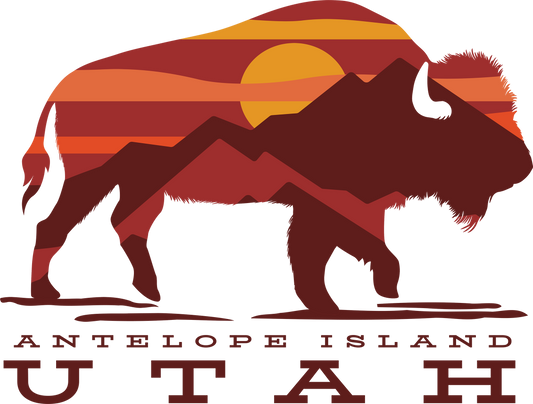 ANTELOPE ISLAND SUNSET BISON