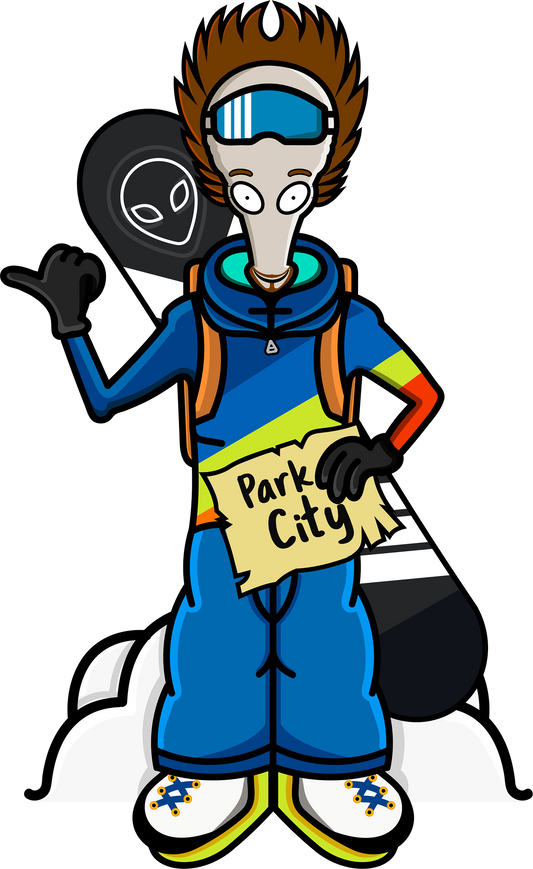 PARK CITY SNOWBOARD ALIEN