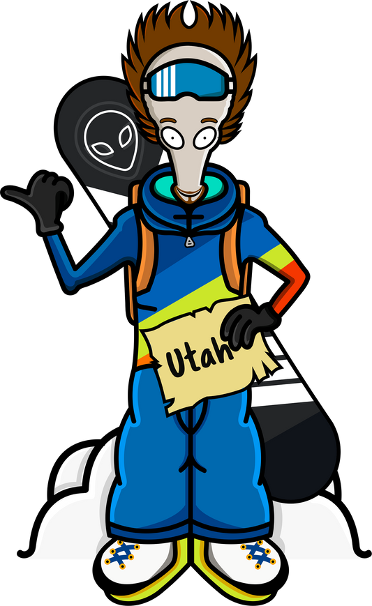 UTAH SNOWBOARD ALIEN