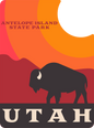 UTAH ANTELOPE ISLAND BISON