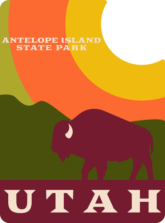 UTAH ANTELOPE ISLAND BISON FALL