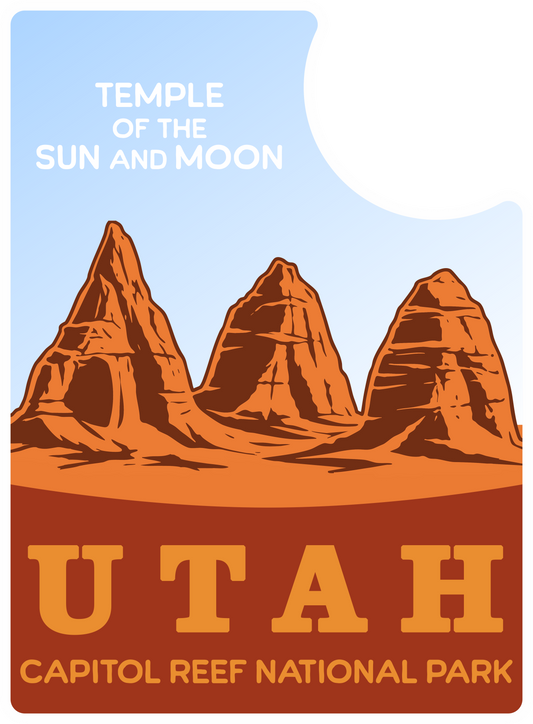 UTAH CAPITOL REEF NATIONAL PARK TEMPLES