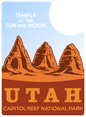 UTAH CAPITOL REEF NATIONAL PARK TEMPLES
