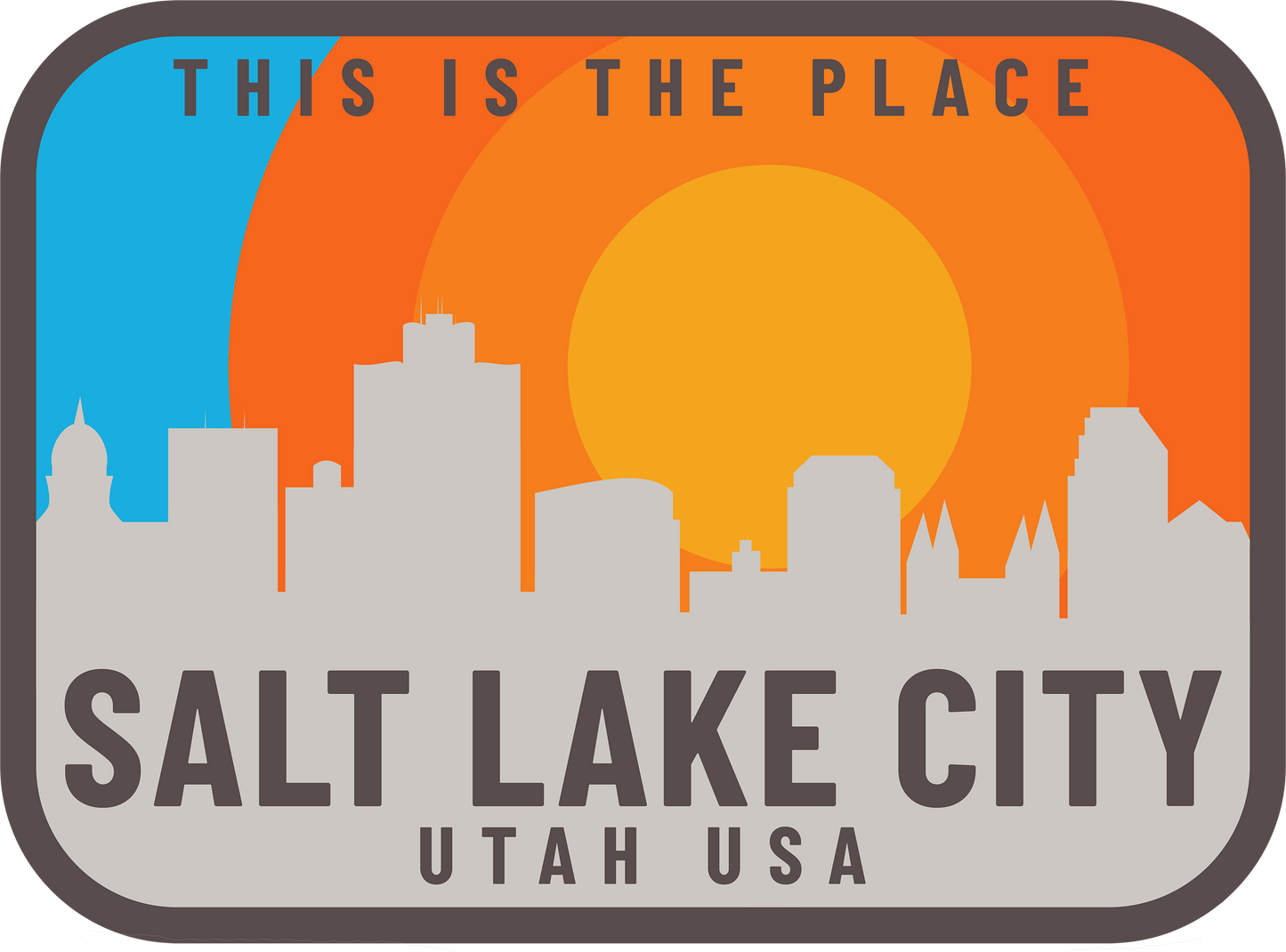 SALT LAKE CITY SKYLINE SUNRISE