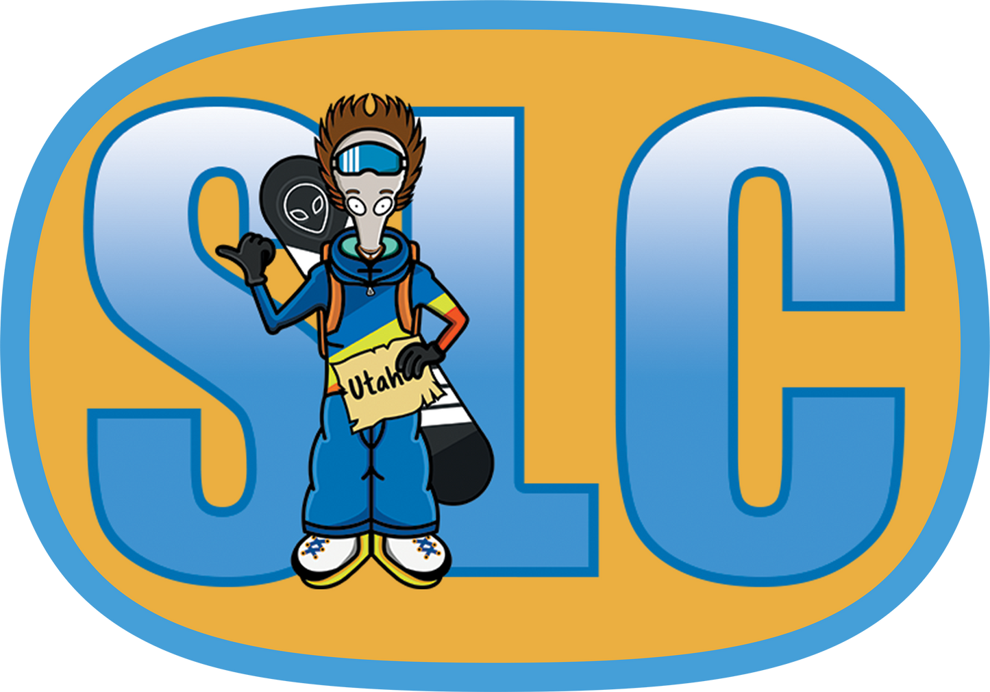 SALT LAKE CITY ALIEN OVAL