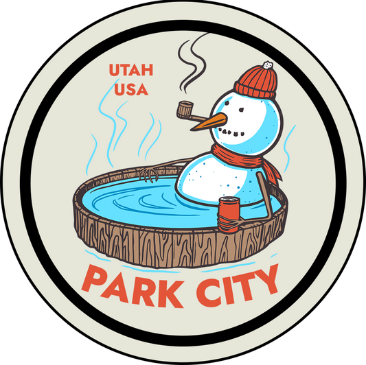 PARK CITY HOT TUB SNOWMAN