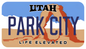 UTAH PARK CITY PLATE