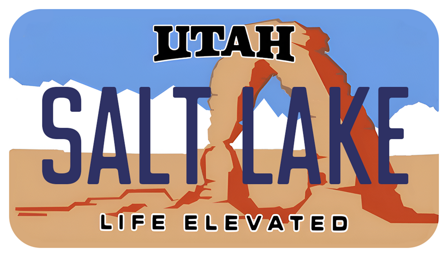 UTAH SALT LAKE PLATE