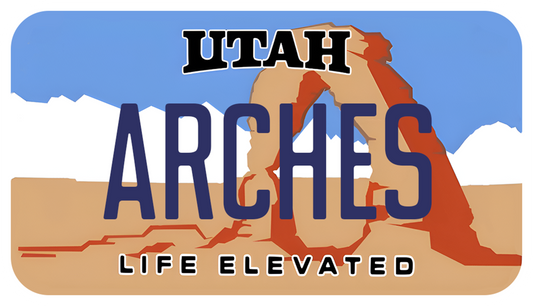 UTAH ARCHES PLATE