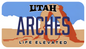 UTAH ARCHES PLATE