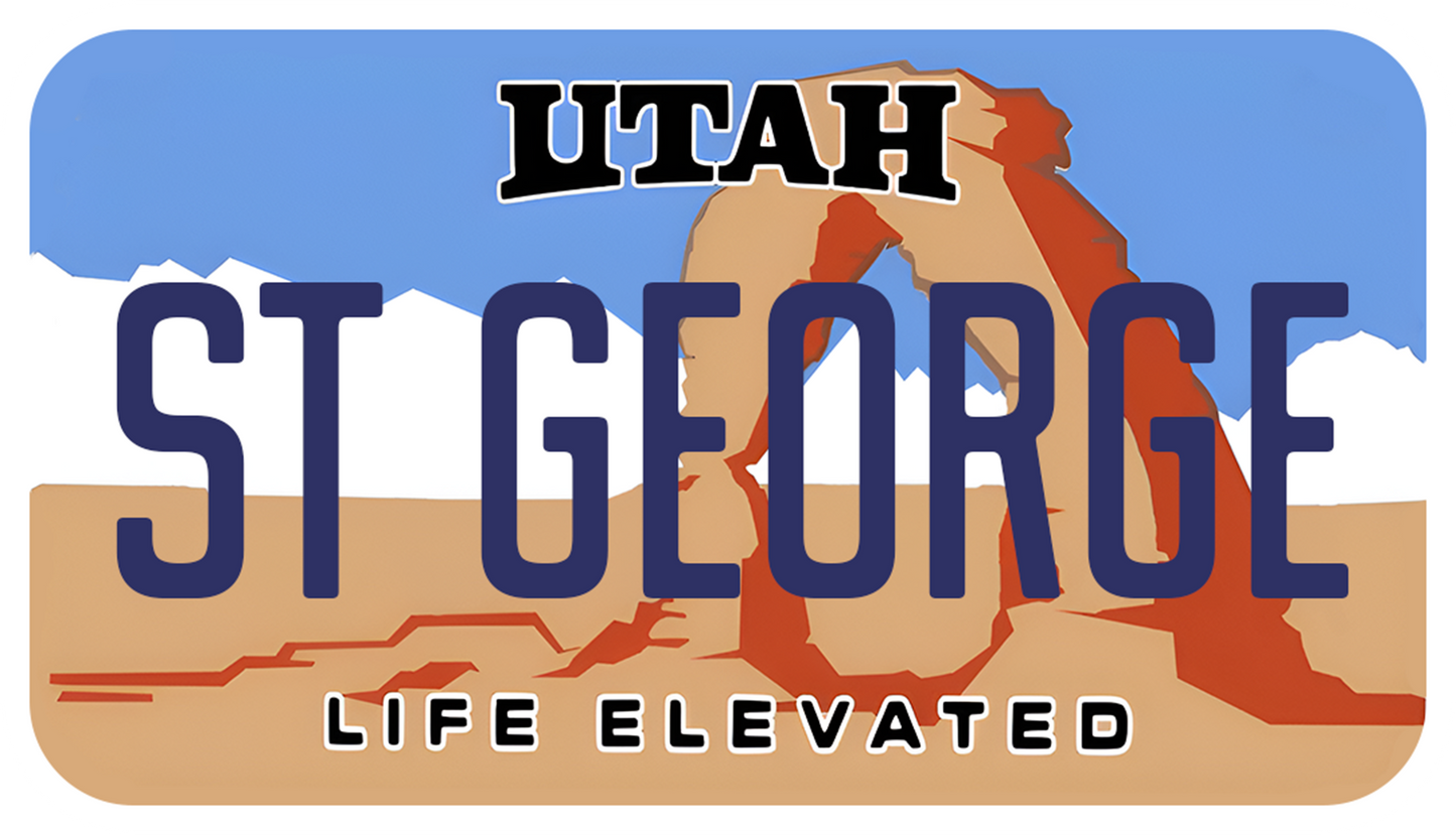 UTAH SAINT GEORGE PLATE