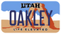 OAKLEY UTAH PLATE