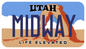 UTAH MIDWAY PLATE