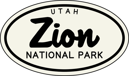 ZION NATIONAL PARK OVAL
