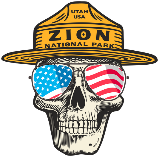 ZION NATIONAL PARK RANGER SKULL